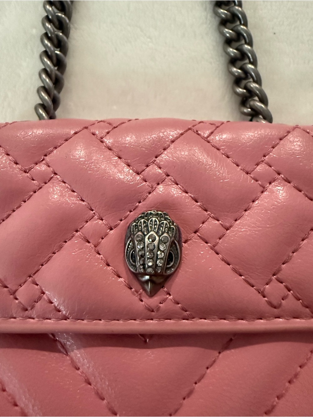 Kurt Geiger London Micro Kensington Crossbody Bag Pink - Picture 3 of 6